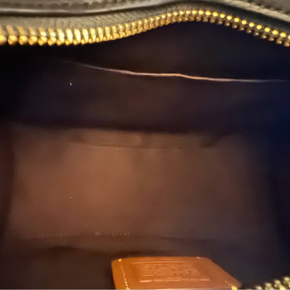 Coach Black Quilted Signature Mini Satchel with Gold Hardware - Picture 3 of 7